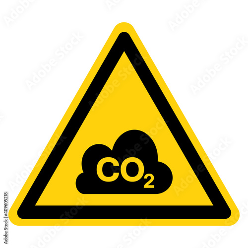 Co2 Symbol Sign, Vector Illustration, Isolate On White Background Label. EPS10