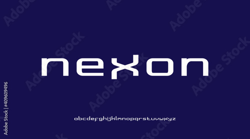 Modern and futuristic lower case font, suitable for logo, logotype, monogram, flyer, poster