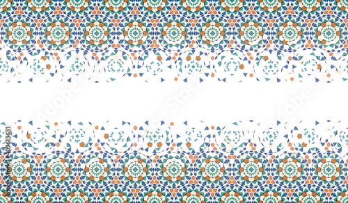 Background geometric pattern broken Moroccan mosaic