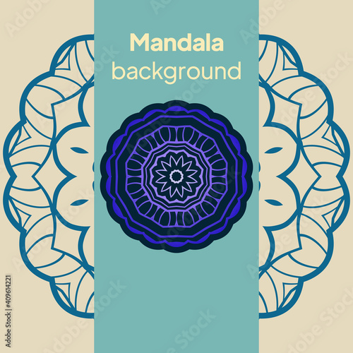 Flower Mandalas. Vintage decorative elements. Vector illustration