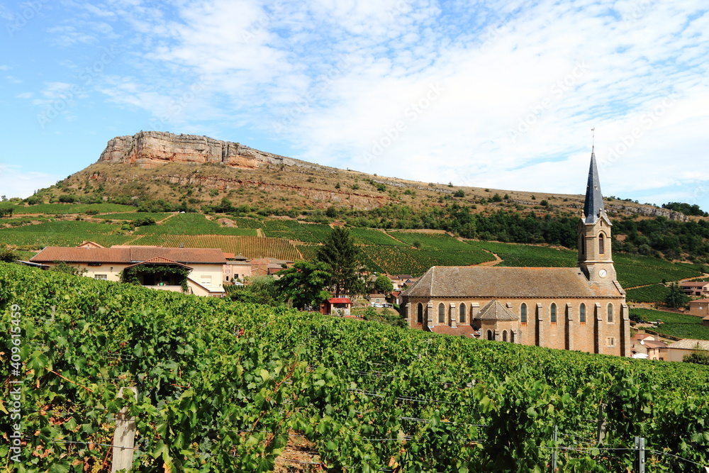 Roche de Vergisson en Bourgogne