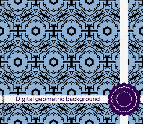 Modern Geometric Pattern. Vector illustration. For fabric, textile, bandana, scarg, super print