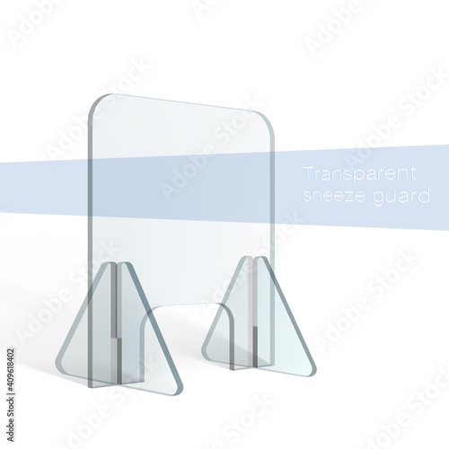 3D Sneeze Guard, Barrier For Social Distancing