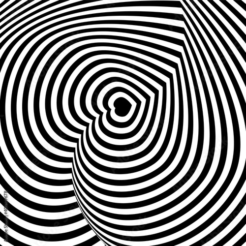 Rhythmic striped line background. Vector illustration