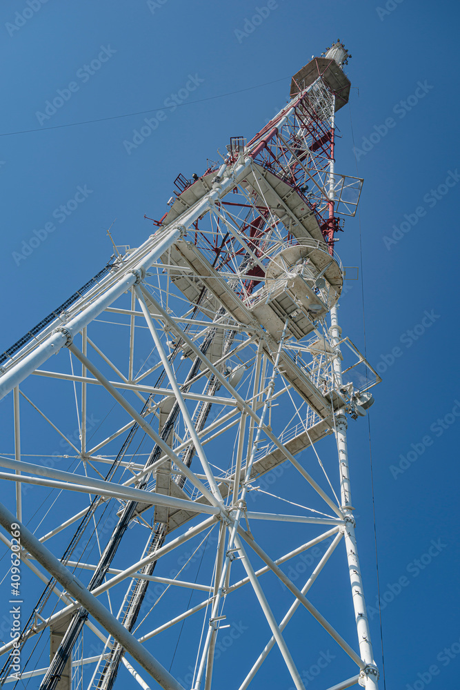 mobile phone tower, telecommunication tower, metal structure, mobile communication tower