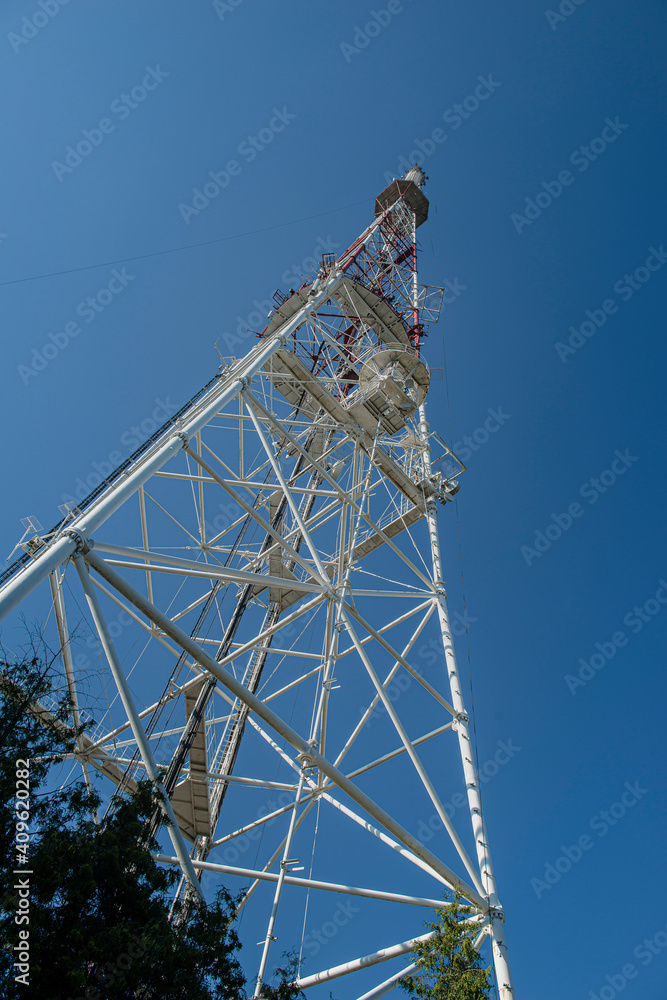 mobile phone tower, telecommunication tower, metal structure, mobile communication tower
