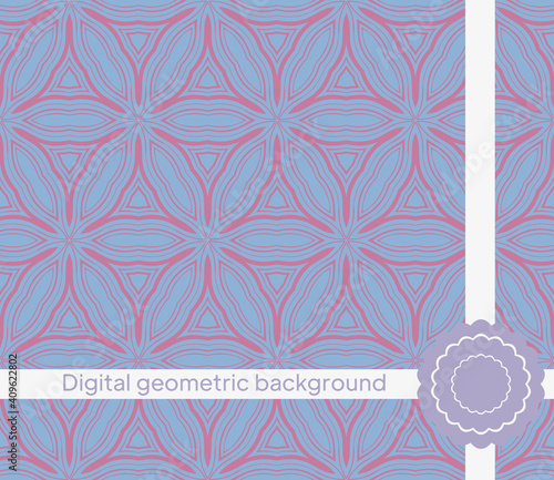 geometric decorative seamless pattern. vector illustration. for interior design, wallpaper, textiles