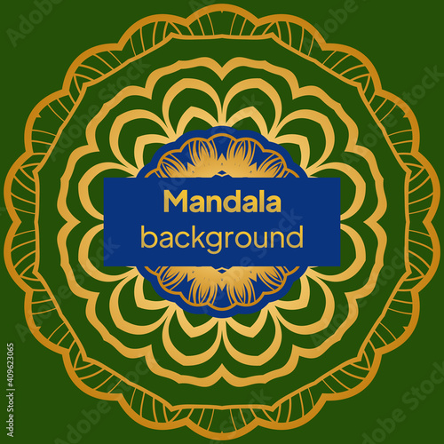 Flower Round Mandala. Vintage decorative elements. Oriental pattern, Vector illustration.