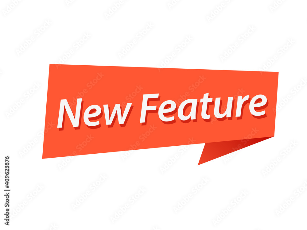 New Feature banner design vector New Feature banner design vector