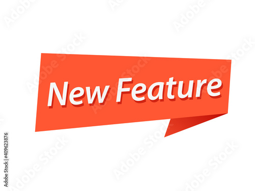 New Feature banner design vector