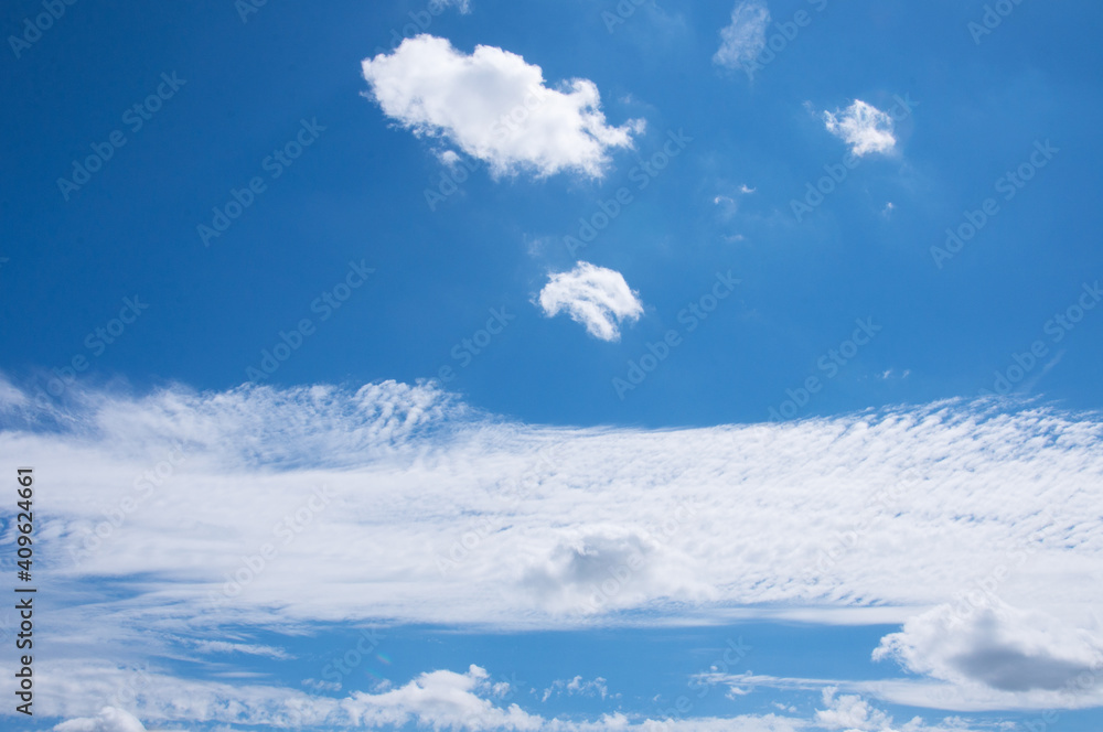 Clouds in the blue sky