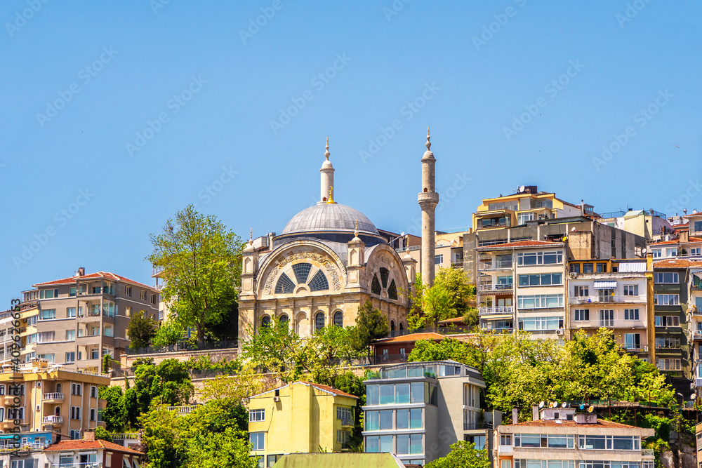 Cihangir Mosque view in Istanbul