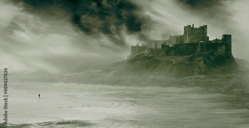 Fototapeta premium castle in the mist