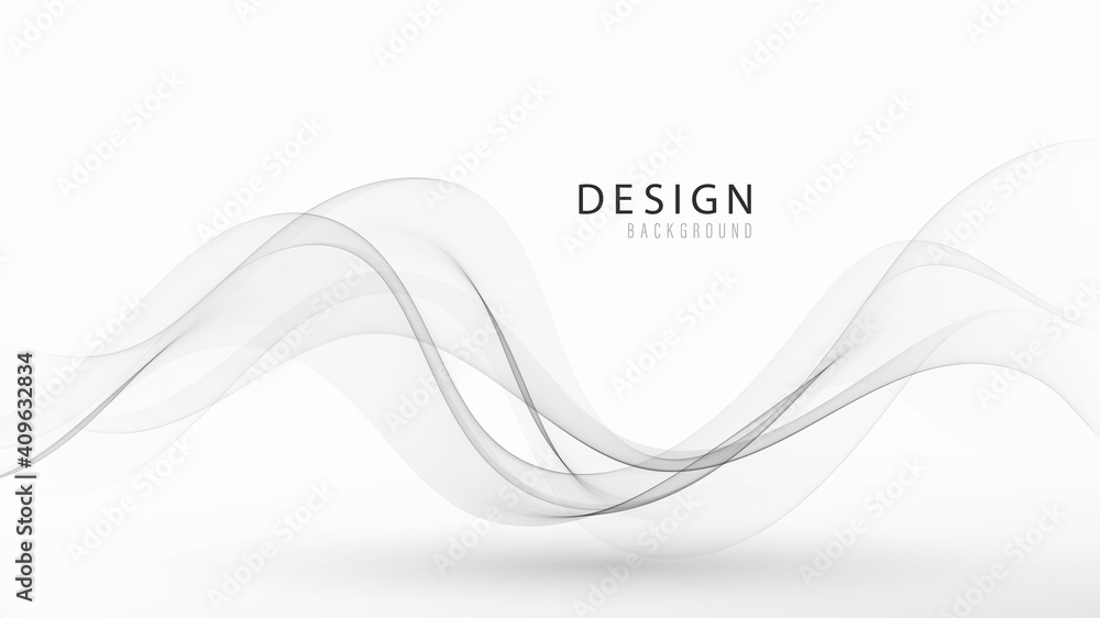 Futuristic abstract background with smooth swoosh line modern gray layout