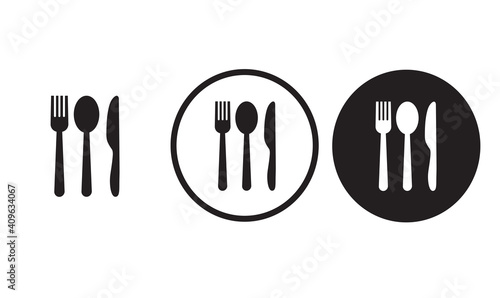 restaurant icon black outline for web site design 
and mobile dark mode apps 
Vector illustration on a white background