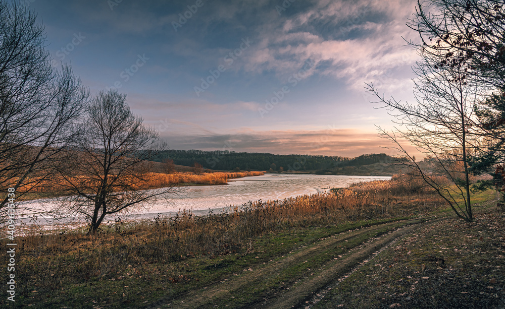 Sunrise on river Sunrise on river