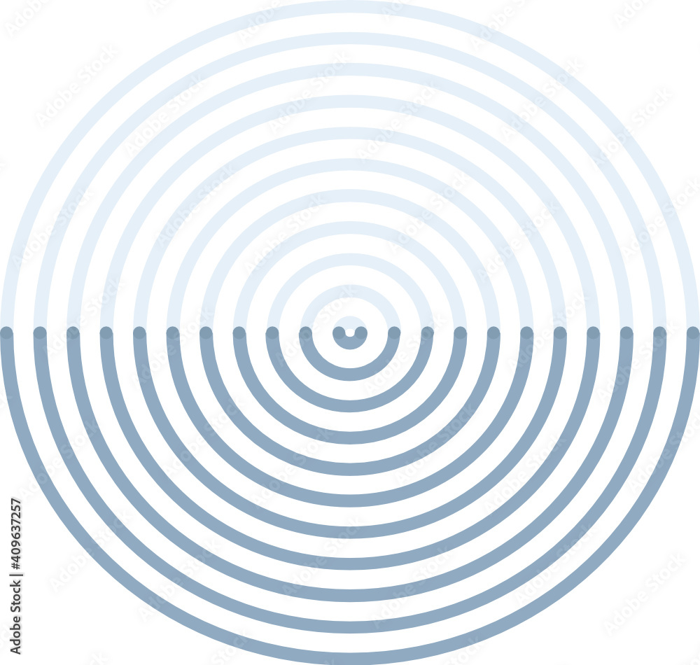 Obraz premium Blue Step Circle