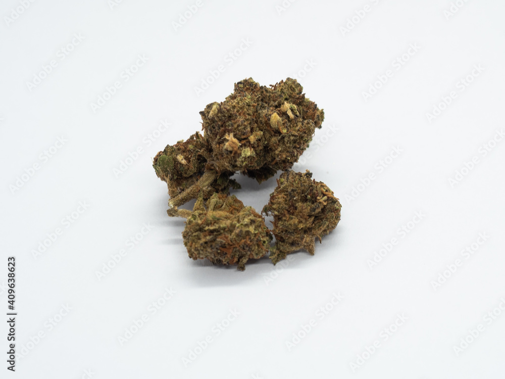 Marijuana buds isolated Marijuana buds isolated
