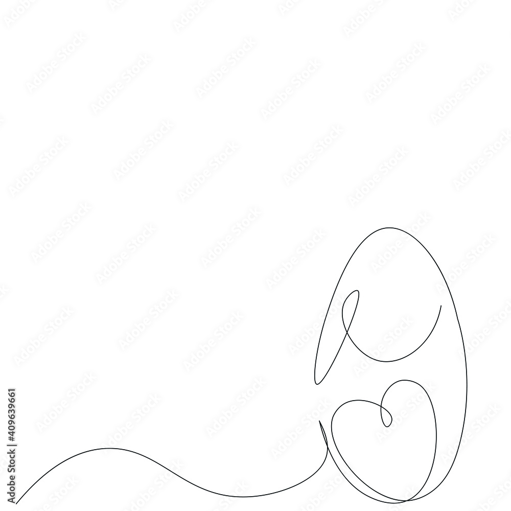 Easter egg icon drawing, vector illustration Easter egg icon drawing, vector illustration