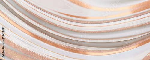 abstract rose gold liquid luxury marble background ,Alcohol ink, Fluid art , Kintsugi , Liquid marble © peacefy