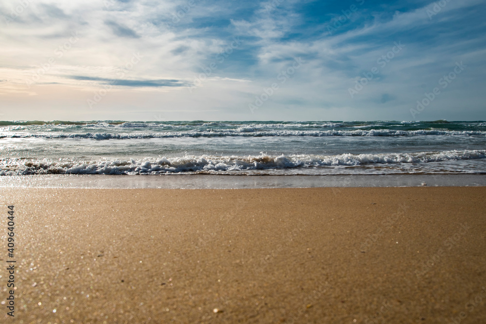 beach in the morning