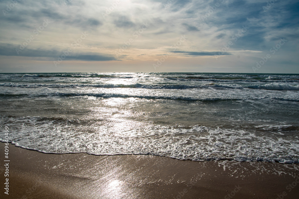 beach at sunset