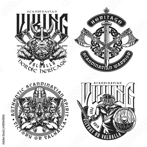 Viking vintage prints