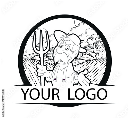 Vector logo for agricultural products