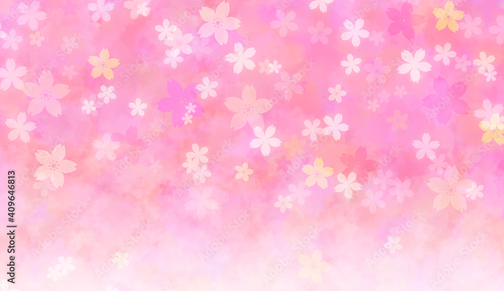 ピンクの桜の背景画像