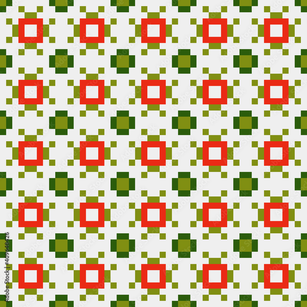 Fototapeta premium Abstract Cross Pattern generative computational art illustration