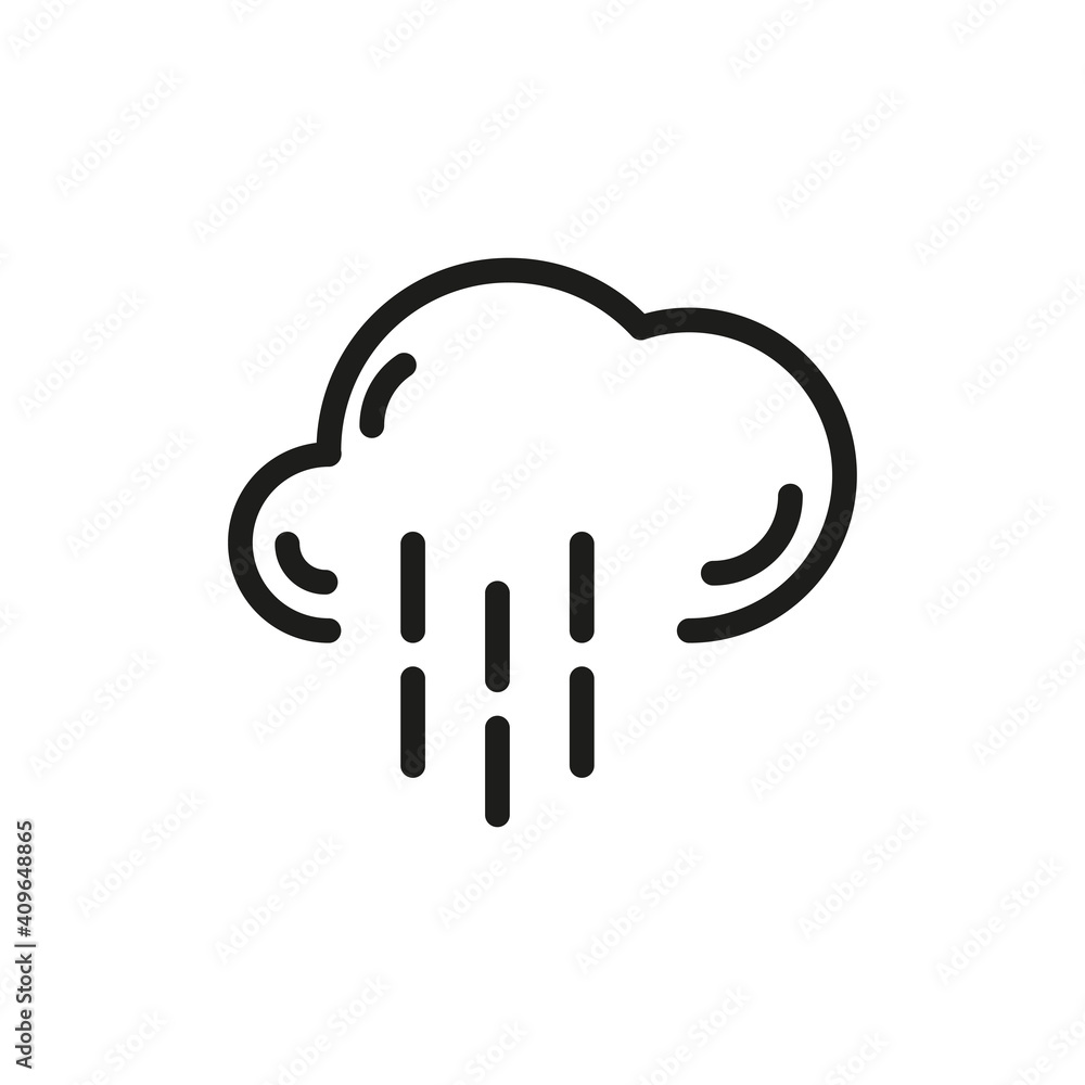 Cloud Outline Vector Icon. Related Weather Icon For WebSites And App Cloud Outline Vector Icon. Related Weather Icon For WebSites And App