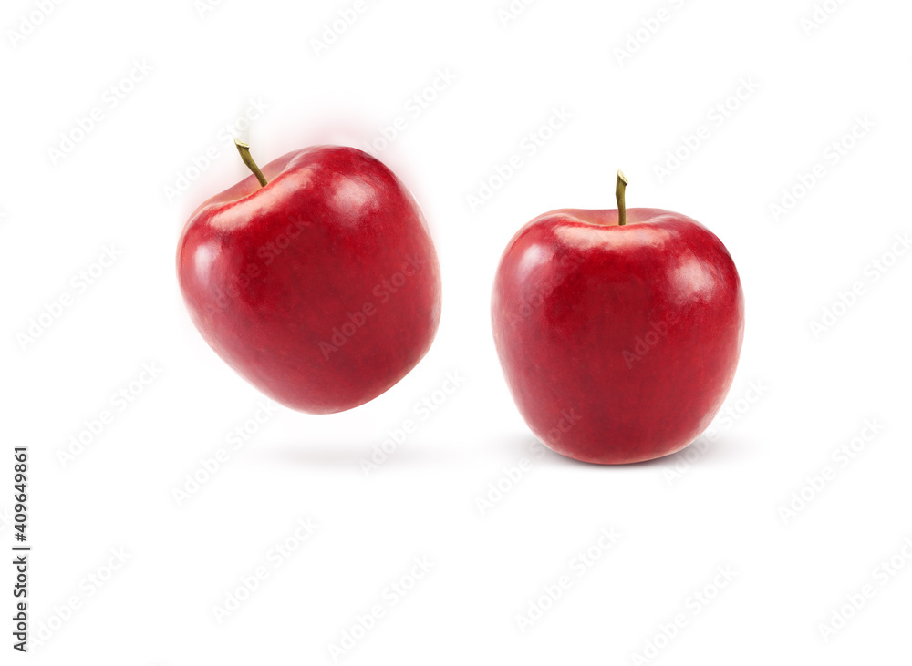 Fresh red apple isolated on white. With clipping path Fresh red apple isolated on white. With clipping path