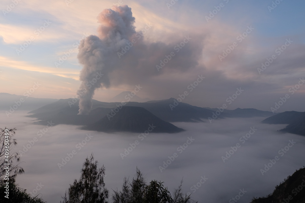 Up above Bromo's Mountain waiting for sunrise situation. 