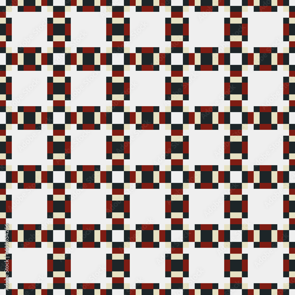 Fototapeta premium Abstract Cross Pattern generative computational art illustration