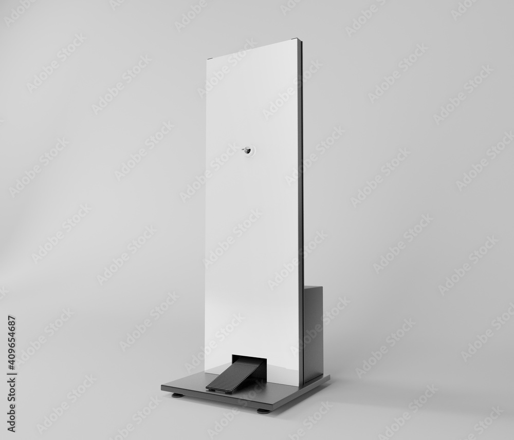 Totem mockup of Alcohol Gel. 3D Illustration. Totem mockup of Alcohol Gel. 3D Illustration.
