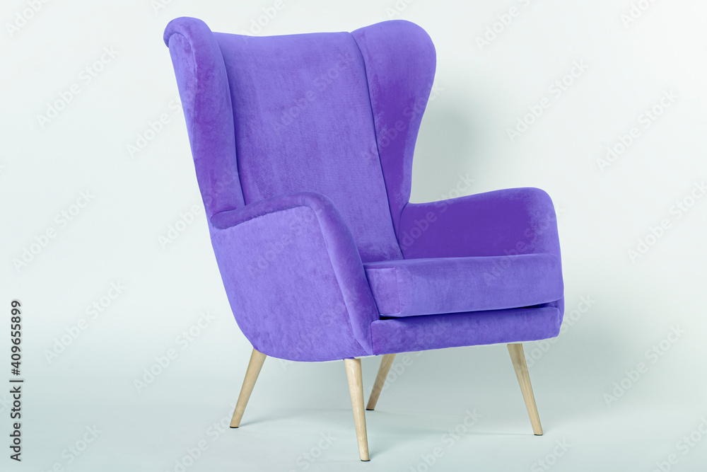 blue armchair isolated on white blue armchair isolated on white