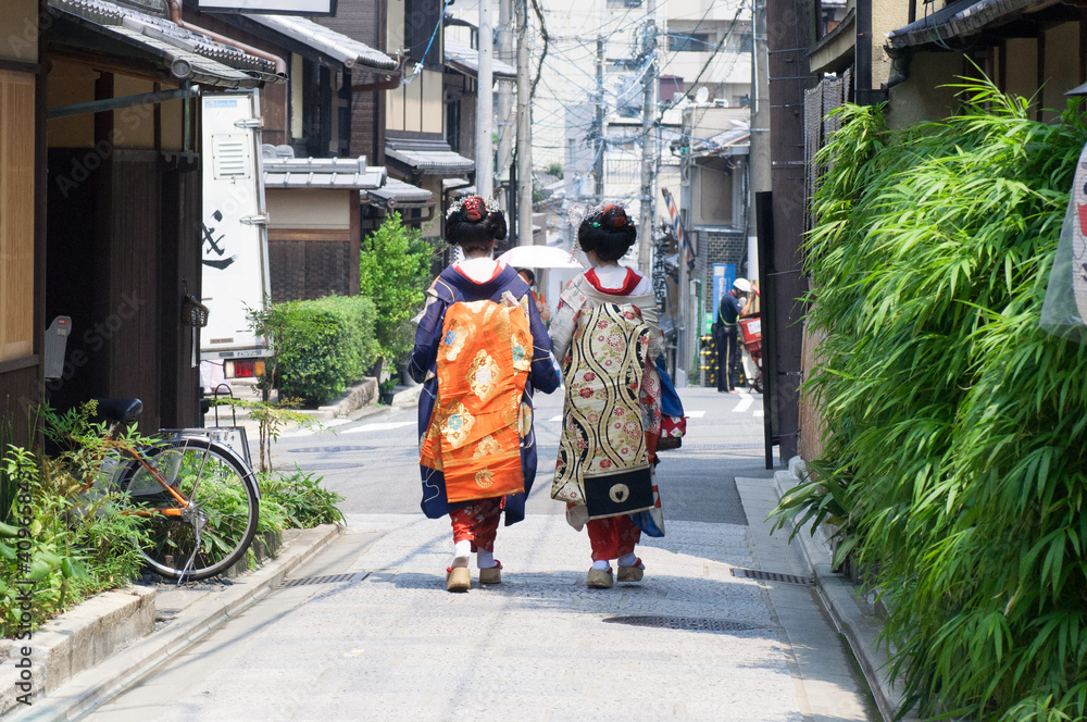 Obraz premium maiko in kyoto