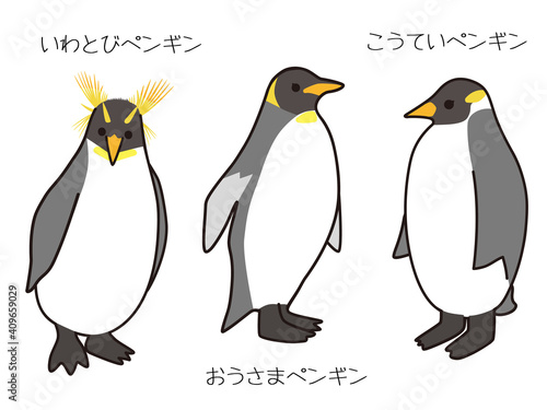 皇帝ペンギン・おうさまペンギン・いわとびペンギン