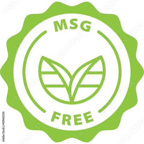 msg free green badge rounded outline stamp icon