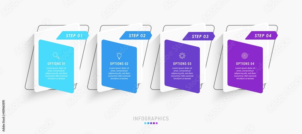 Vector Infographic label design template with icons and 4 options or steps. Can be used for process diagram, presentations, workflow layout, banner, flow chart, info graph. Vector Infographic label design template with icons and 4 options or steps. Can be used for process diagram, presentations, workflow layout, banner, flow chart, info graph.