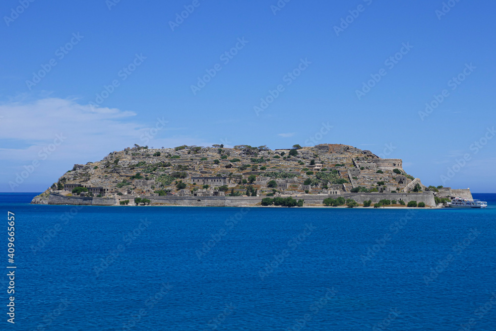 spinalonga island, crete, greece