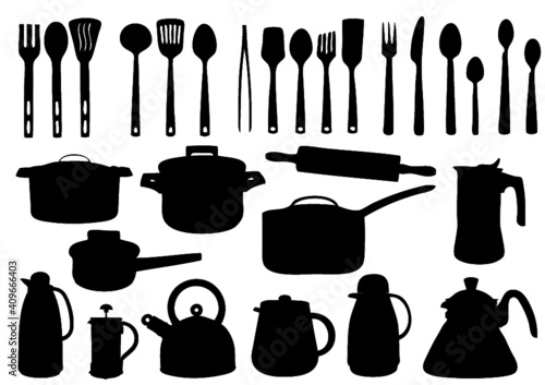 set of kitchen tools
