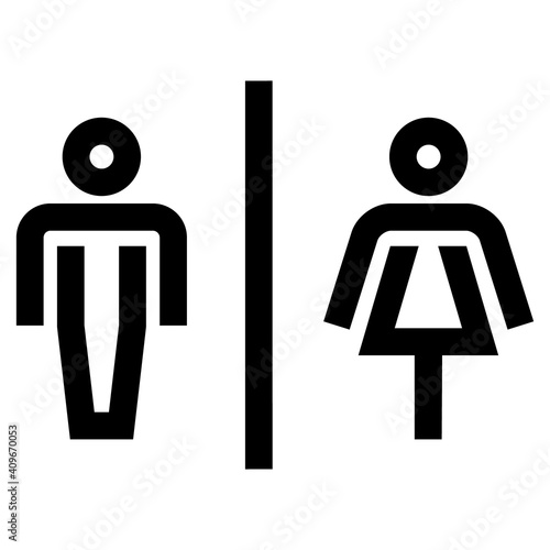 Toiletten / WC - Zeichen Symbol Logo