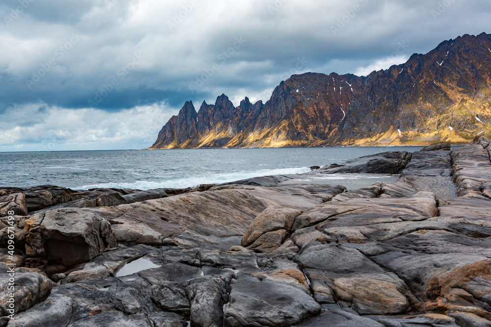 view of Senja from Tungeneset picnic