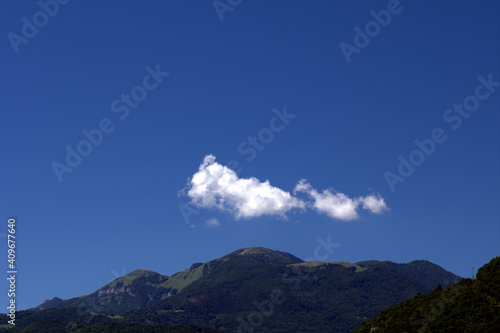 cloud over the mountain,blue,sky, landscape,nature,summer,green,view, panorama,scenery, white, travel, beautiful, day