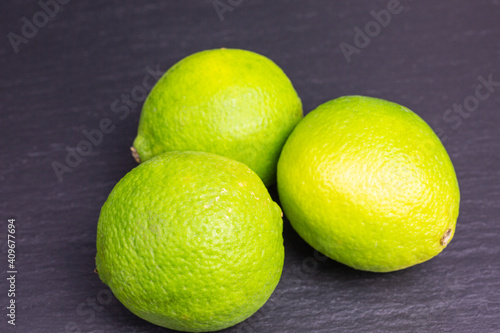 group of fresh green lime fruits
