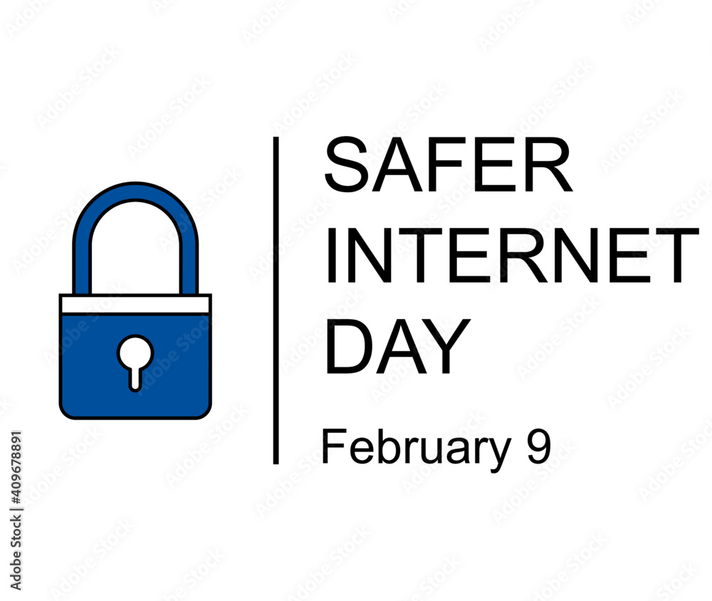 Safe Day. Safer Day symbol, sign or logo. Padlock