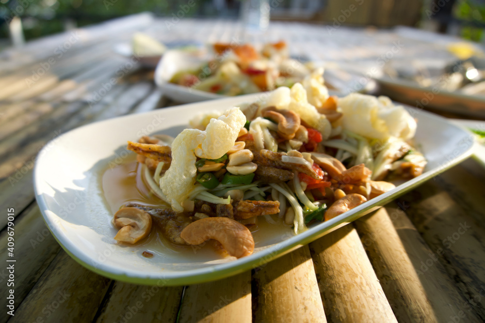 thai spicy Three Crispy Salads thai spicy Three Crispy Salads