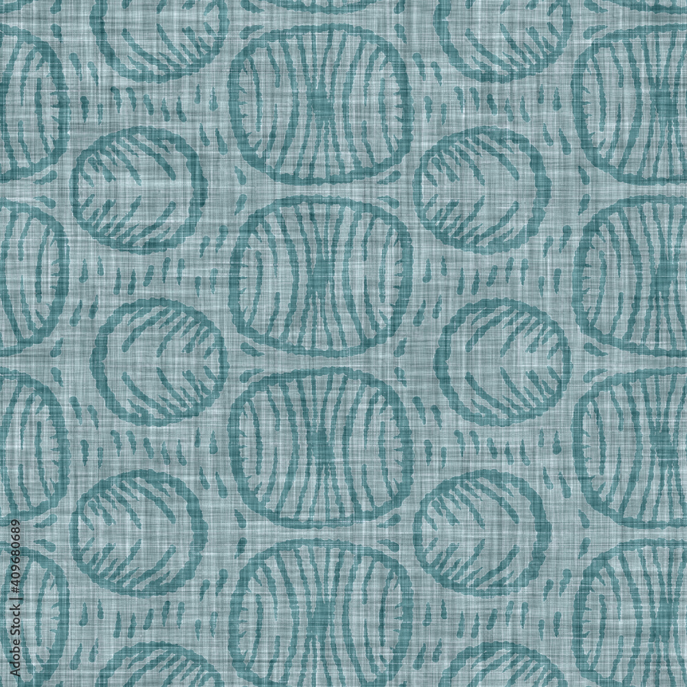 Aegean teal mottle chevron patterned linen texture background. Summer coastal living style home decor fabric effect. Sea green wash grunge striped zig zag material. Decorative textile seamless pattern