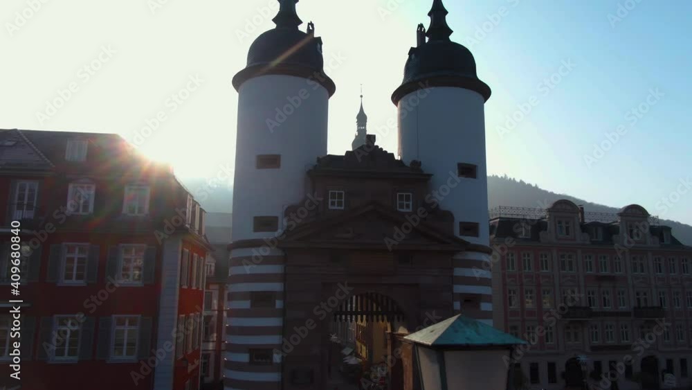 Heidelberg on an early sunny morning in winter before Christmas in Baden-Württemberg, Germany. Heidelberg on an early sunny morning in winter before Christmas in Baden-Württemberg, Germany.